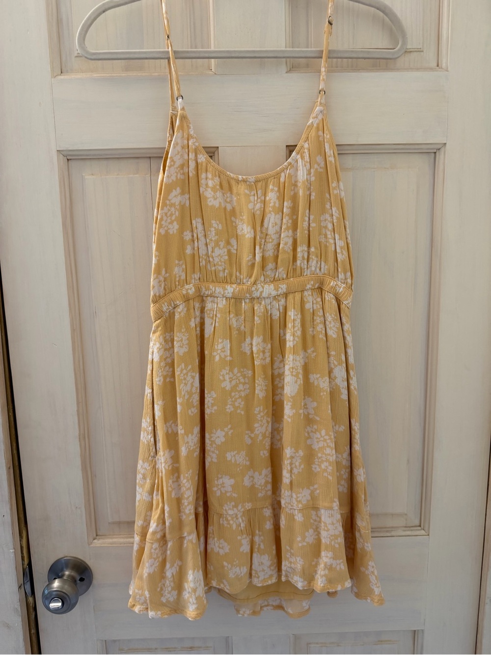Abercrombie & Fitch Yellow Floral Mini Dress - Picture 3 of 3